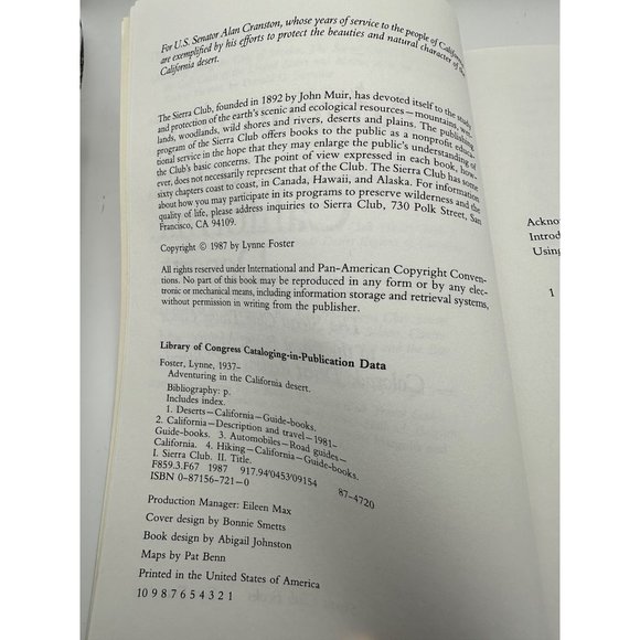 Adventuring in the California Desert by Lynne Foster 1987 paperback - Picture 5 of 12